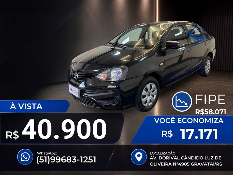 Toyota ETIOS X Sedan 1.5 Flex 16V 4p Mec.