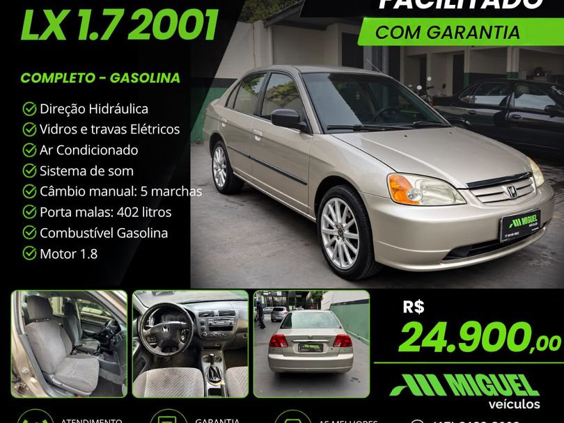 Honda Civic Sedan LX 1.7 16V 115cv Mec. 4p