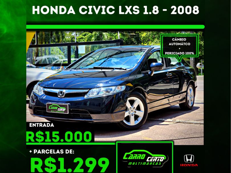 Honda Civic Sedan LXS 1.8/1.8 Flex 16V Aut. 4p