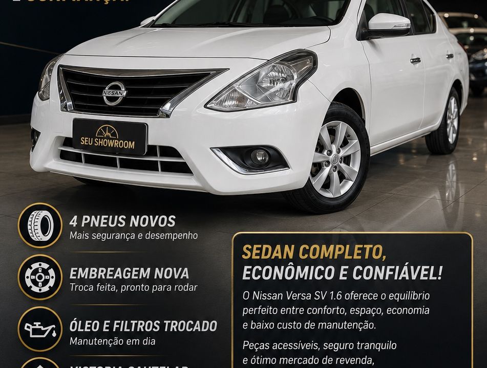 Nissan VERSA SV 1.6 16V Flex Fuel 4p Mec.