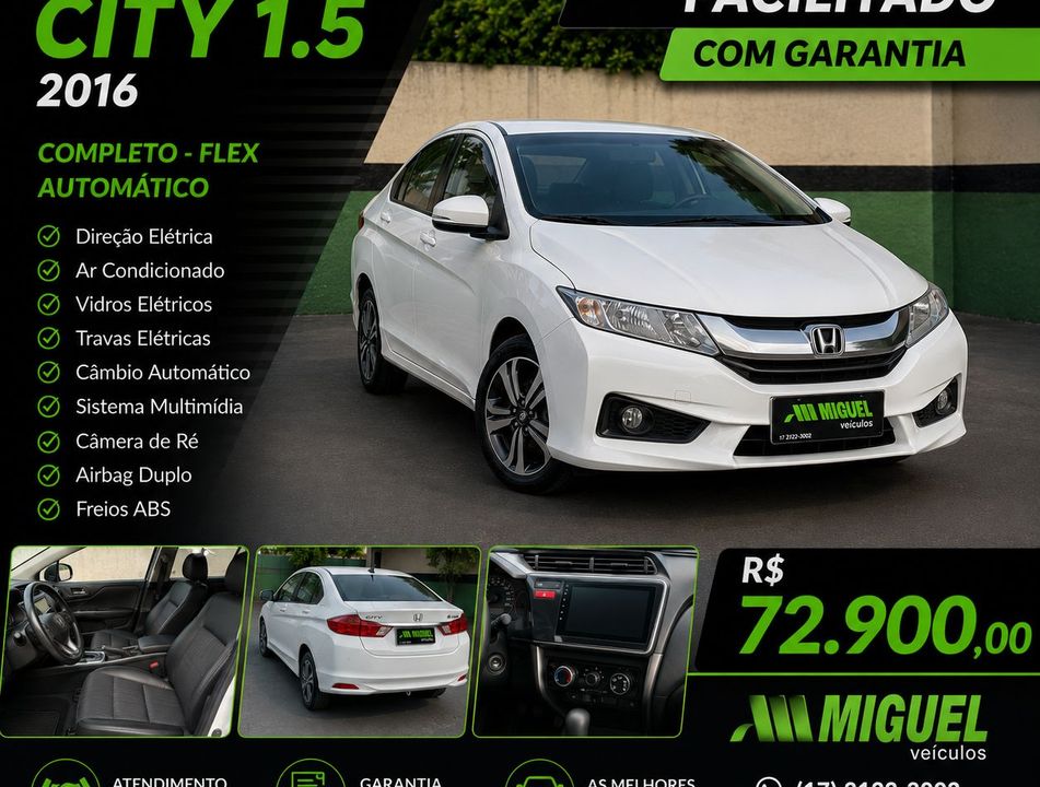 Honda CITY Sedan LX 1.5 Flex 16V 4p Aut.