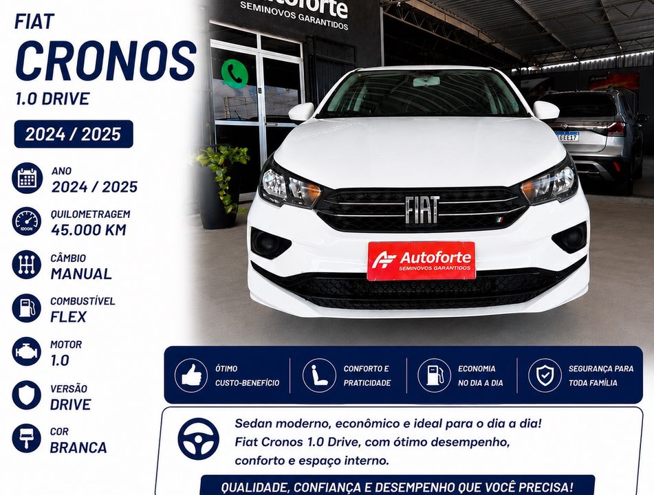 Fiat CRONOS DRIVE 1.0 6V Flex