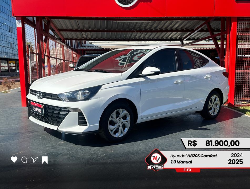Hyundai HB20S Comfort Plus 1.0 Flex 12V Mec.