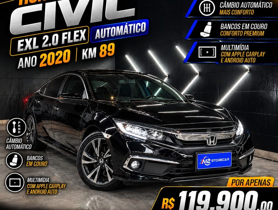 Honda Civic Sedan EXL 2.0 Flex 16V Aut.4p