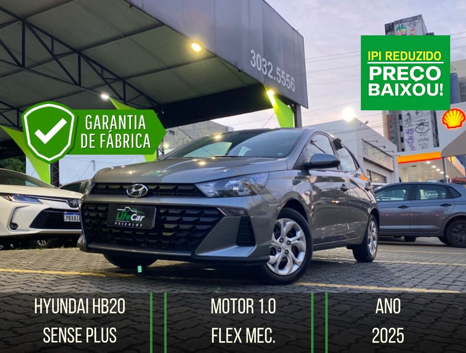 Hyundai HB20 Sense Plus1.0 Flex 12V Mec.