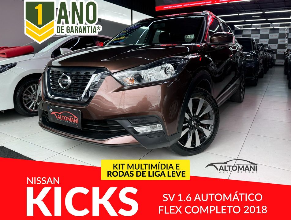 Nissan KICKS SV 1.6 16V FlexStar 5p Aut.