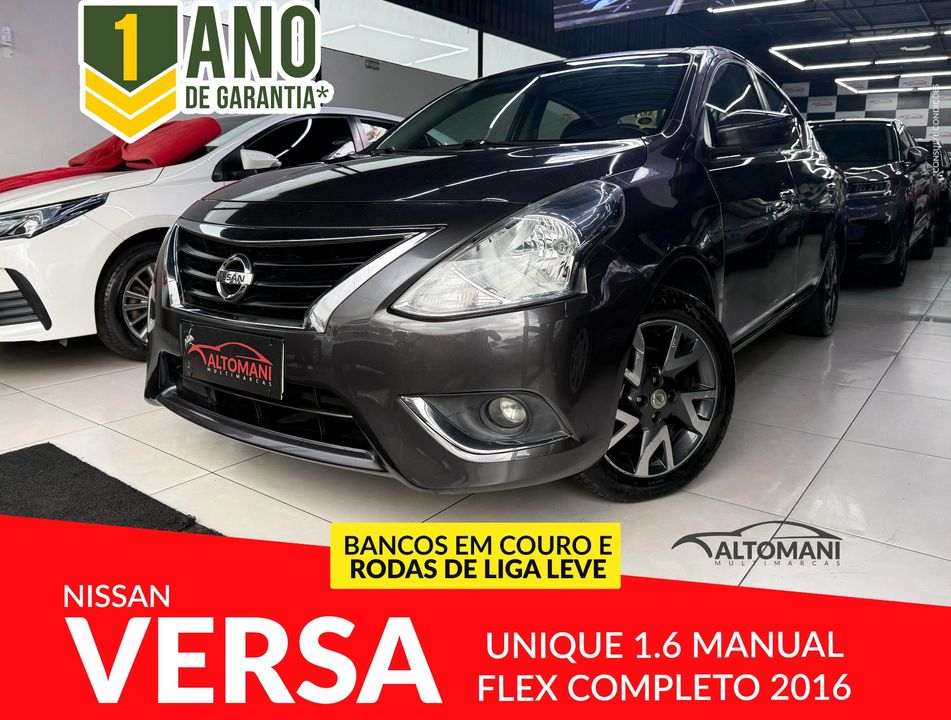 Nissan VERSA UNIQUE 1.6 16V Flex 4p Mec.