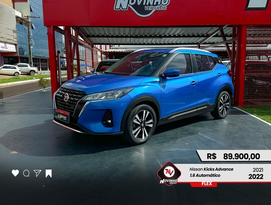 Nissan KICKS Advance 1.6 16V Flex Aut.