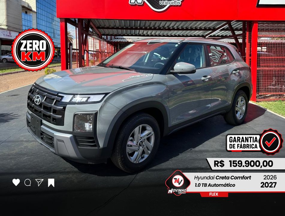 Hyundai Creta Comfort 1.0 TB 12V Flex Aut.