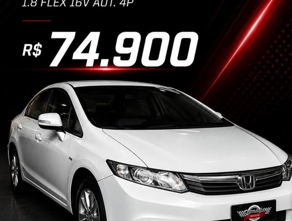 Honda Civic Sedan LXS 1.8/1.8 Flex 16V Aut. 4p